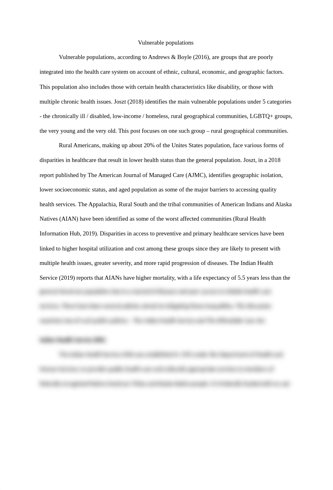 Name one vulnerable population in Americaand discuss healthcare policies that benefit them.docx_dafhxfyqzw8_page1