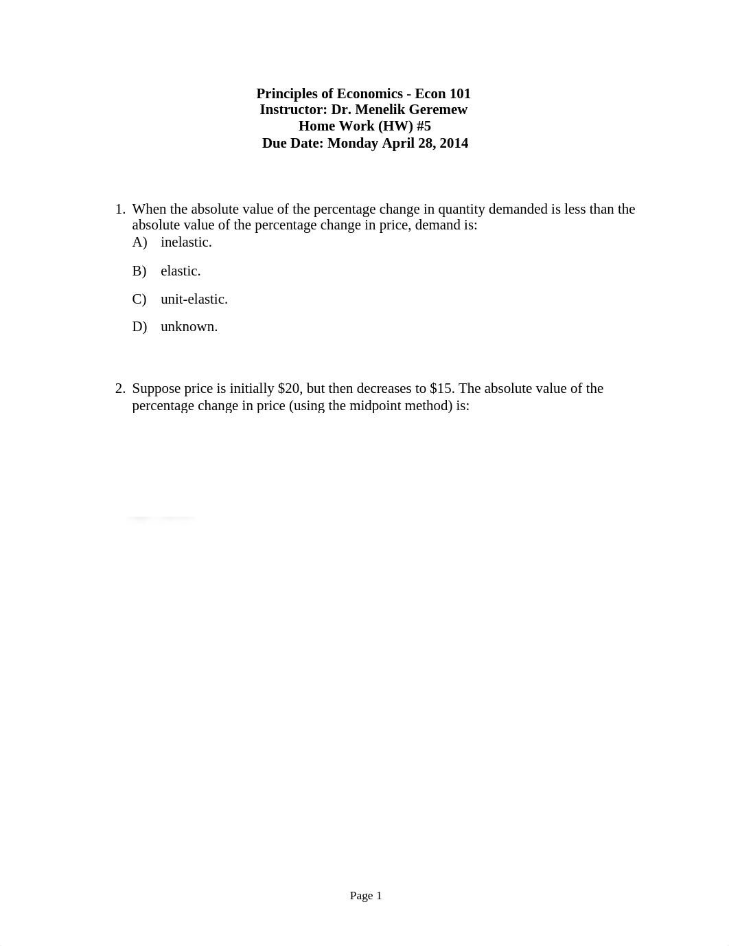 Homework on Elasticity and Taxation_dafm8s8241b_page1