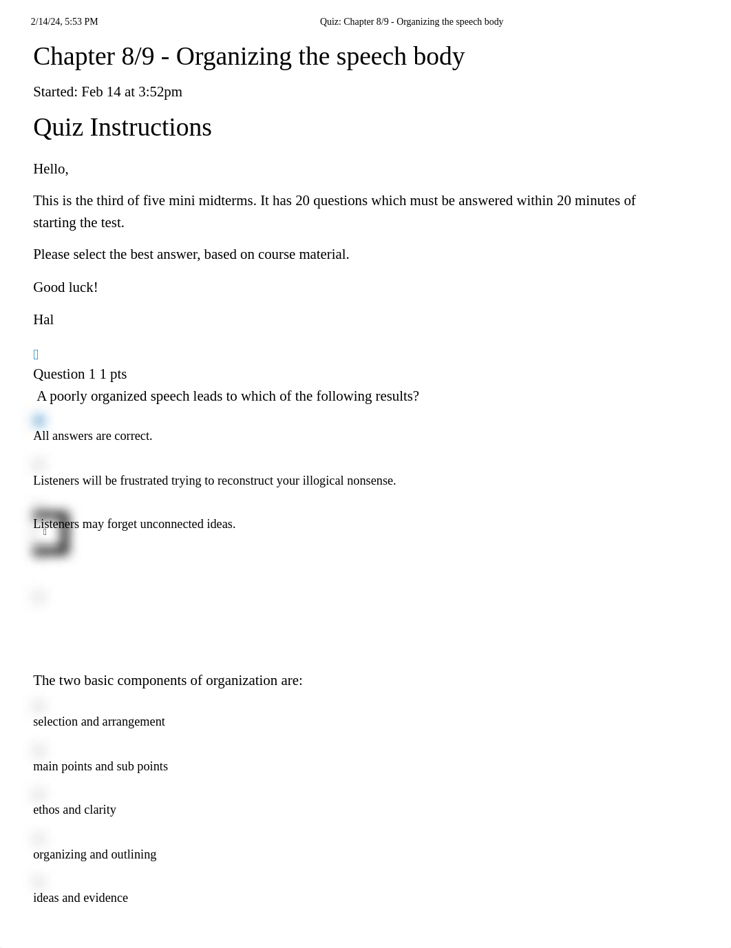 Quiz_ Chapter 8_9 - Organizing the speech body.pdf_dafp3qgij2v_page1