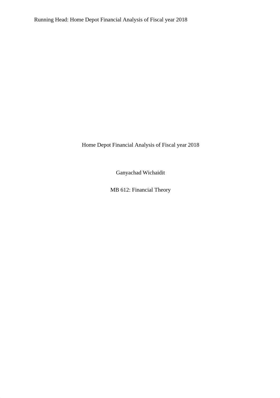 Home Depot Financial Analysis of Fiscal year 2018.docx_dafv6ox1v2n_page1