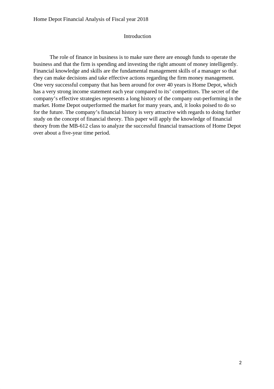 Home Depot Financial Analysis of Fiscal year 2018.docx_dafv6ox1v2n_page2