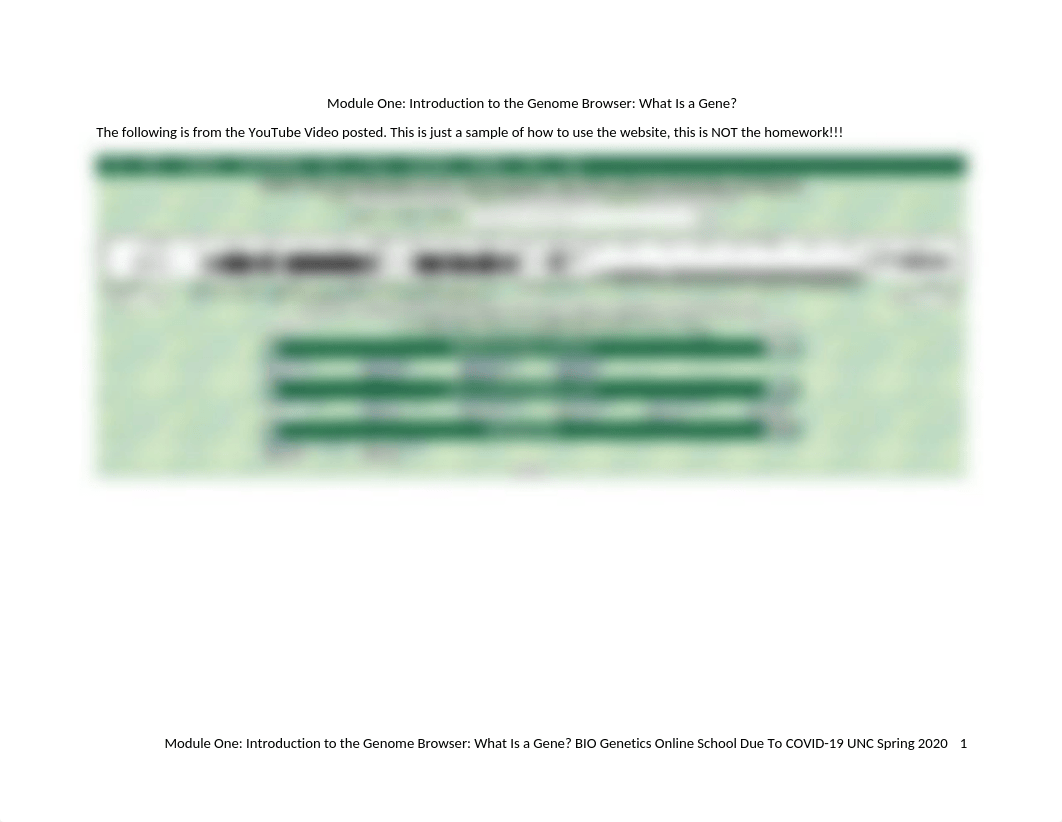 Module One Introduction to the Genome Browser What Is a Gene.docx_dag4zb6ikq6_page1
