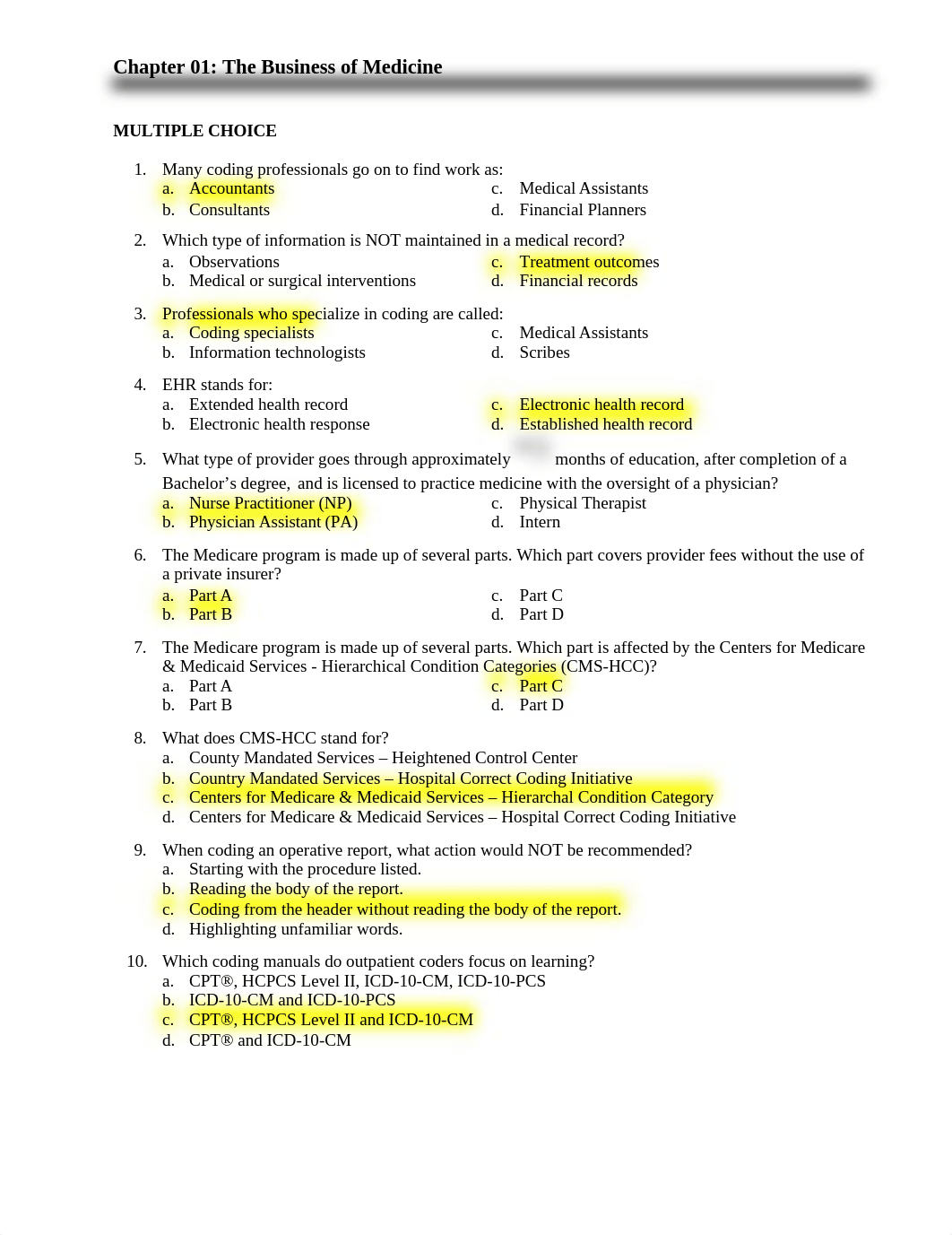 Chapter 01 -The Business of Medicine - Student Copy Compelte.doc_dag6xi8vxer_page1