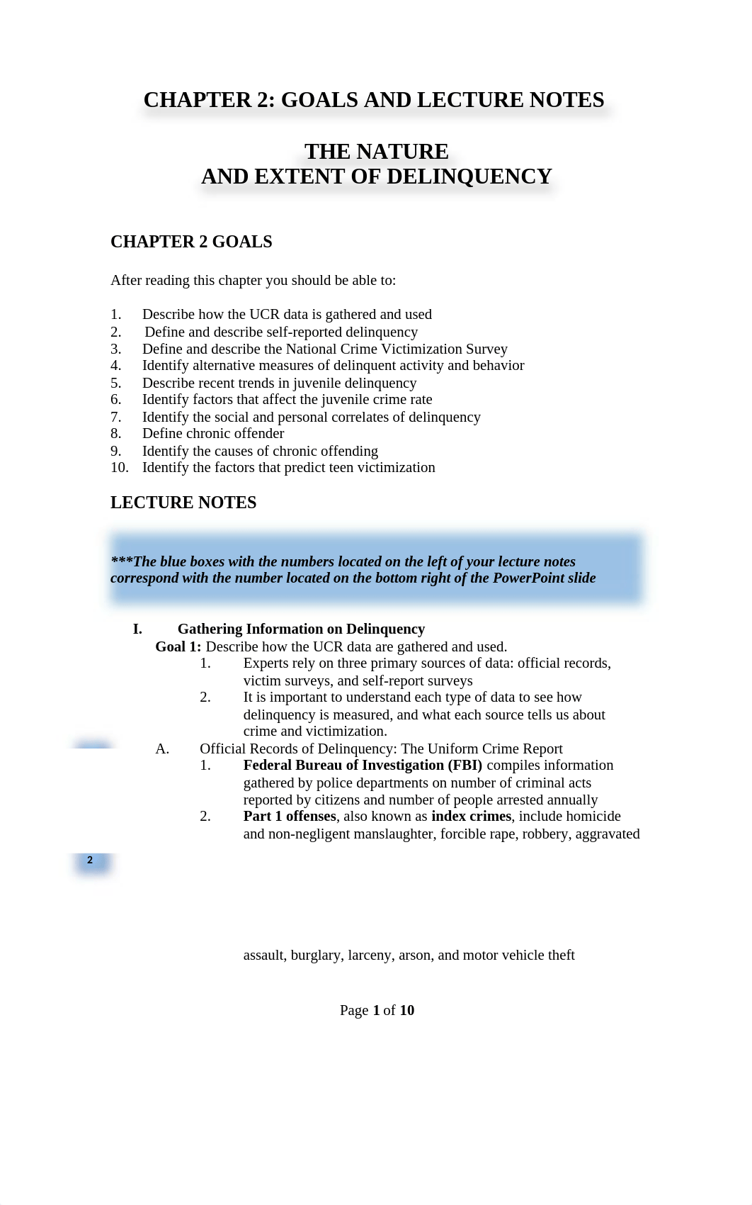 Chapter 2 Goals and Lecture Notes - Nature and Extent of DL.doc_dag80byffys_page1