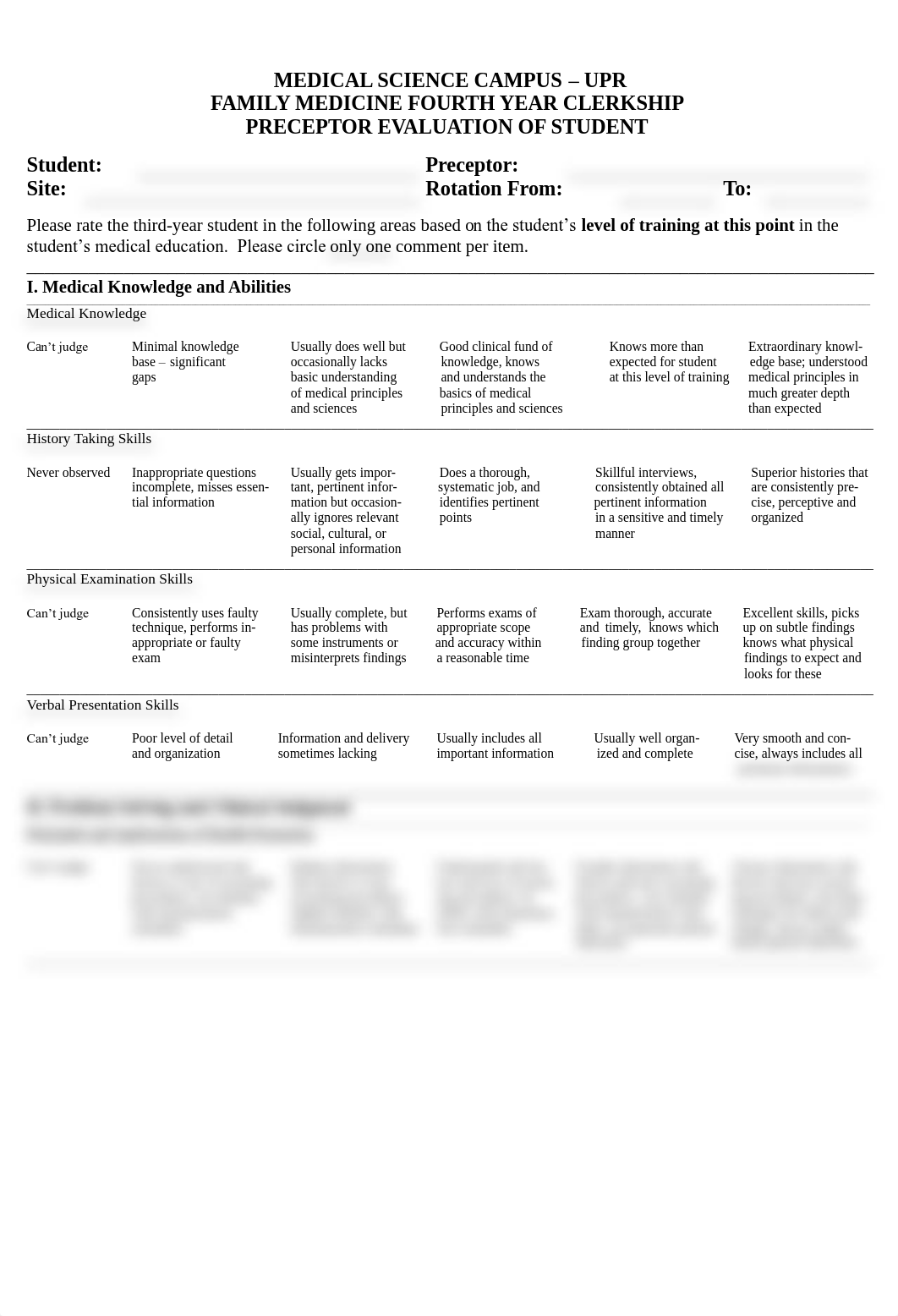 FAMILY MEDICINE CLERKSHIP Evaluation Form.pdf_daggun6dx41_page1