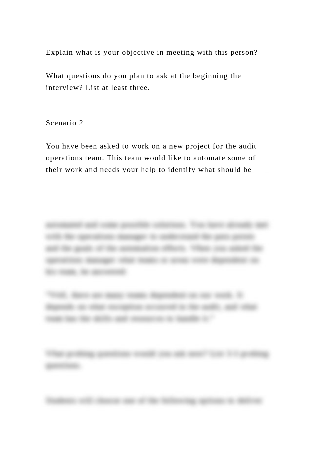 Answer the questions to Scenarios 1 and 2 below. Please select the d.docx_daguchiq3mi_page3