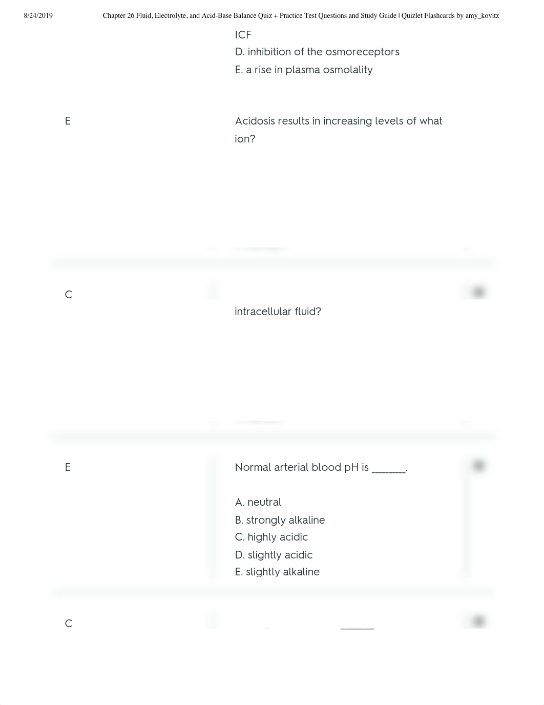 Chapter 26 Fluid, Electrolyte, and Acid-Base Balance Quiz + Practice Test Questions and Study Guide_dah0276rlvv_page2