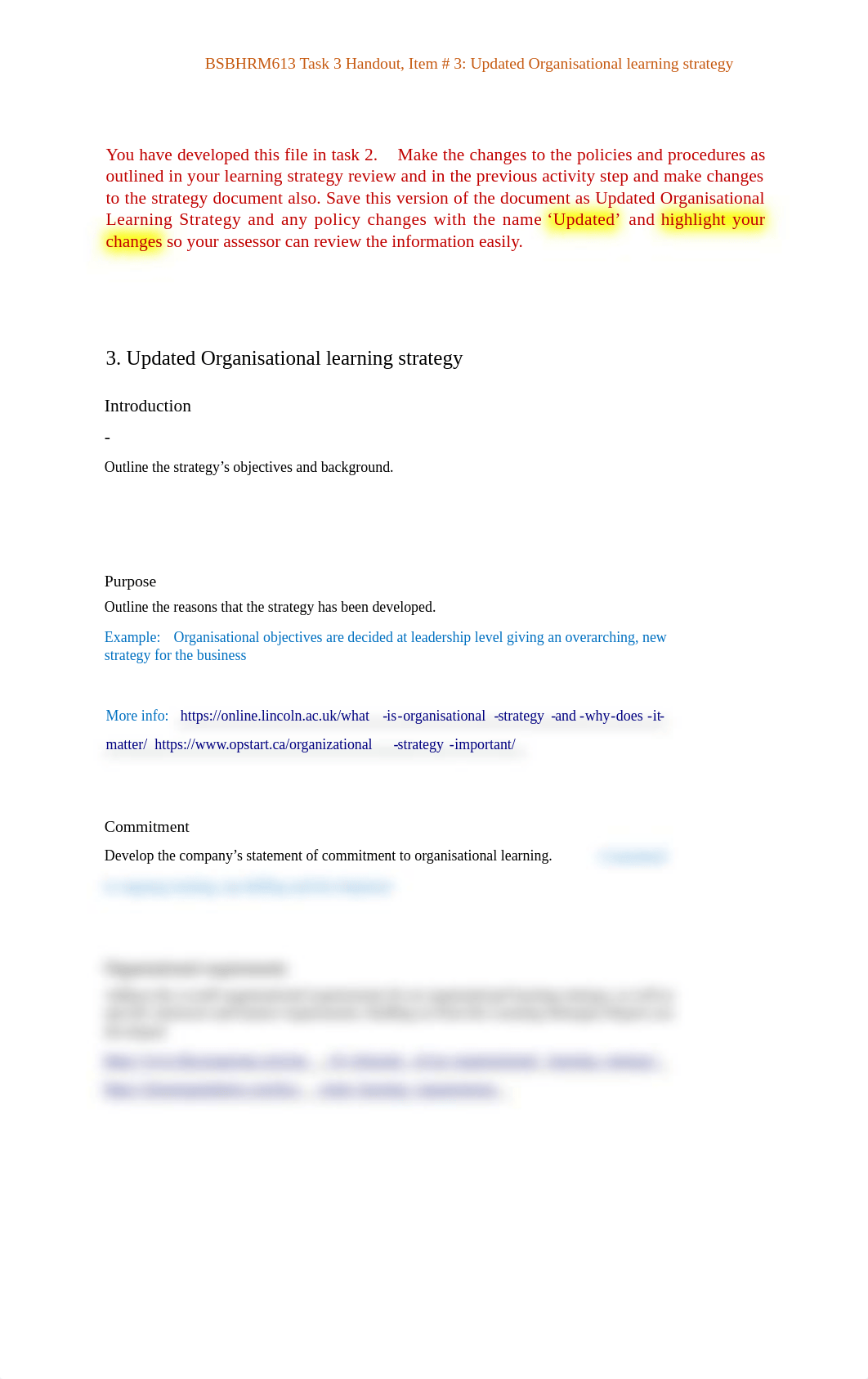BSBHRM613 Task 3 Handout 3 Updated Organisational learning strategy.docx_dahdx44hklw_page1