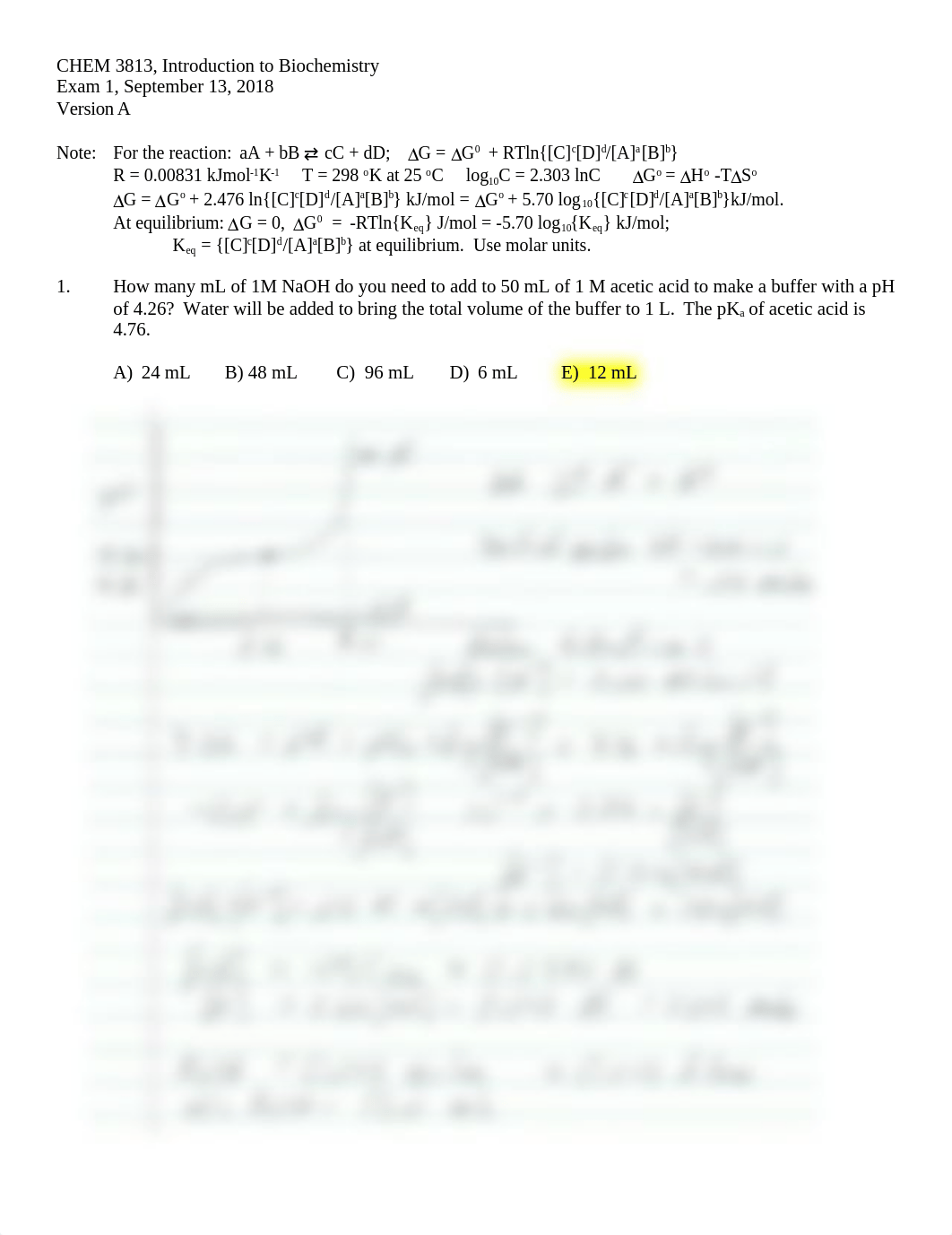 Exam 1A Answers CHEM 3813 9-10-2018.docx_dai1472krzi_page1