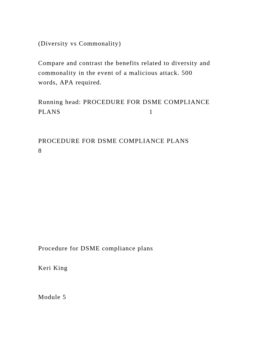 (Diversity vs Commonality)Compare and contrast the benefits rela.docx_dai8pwjttlh_page2