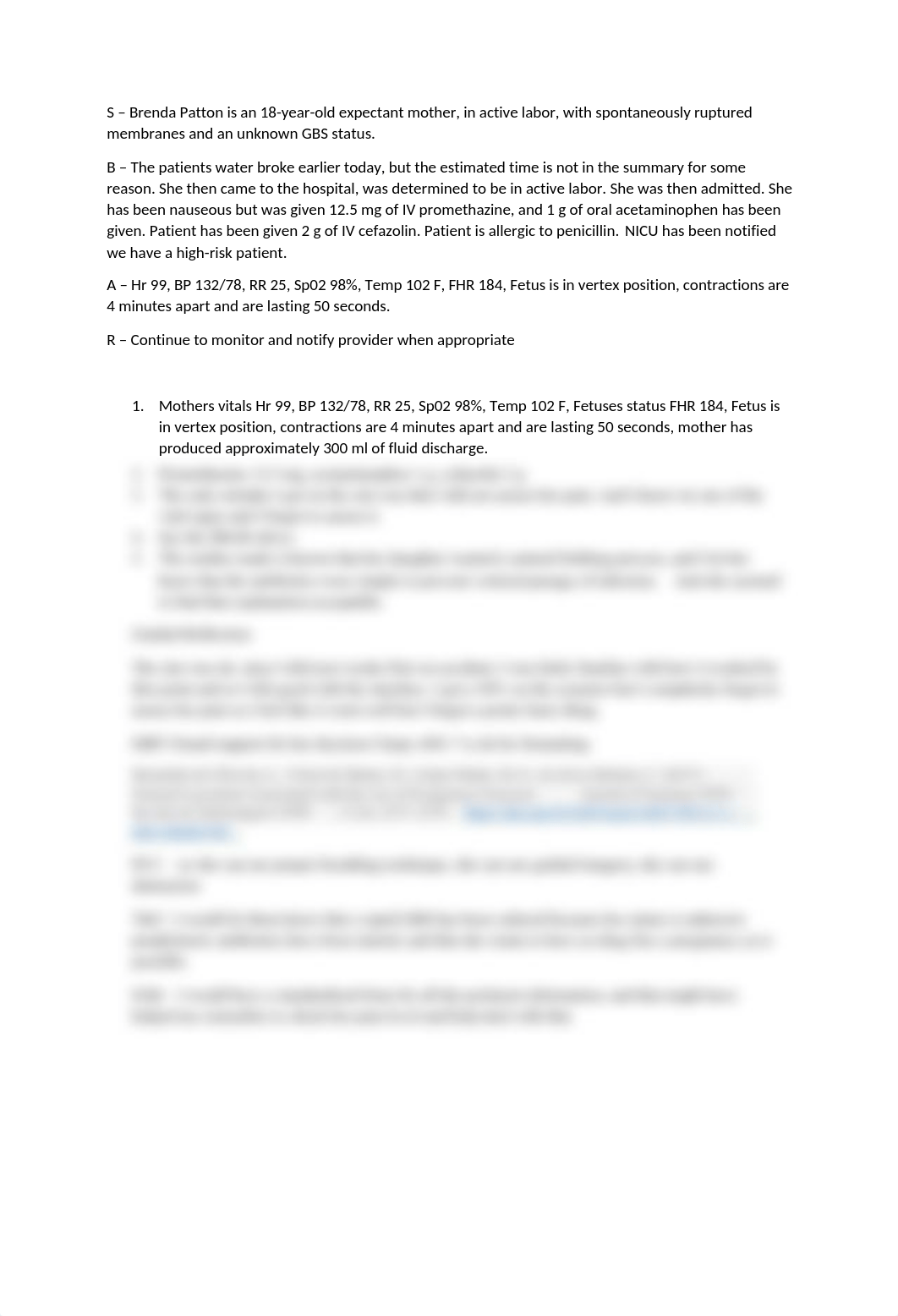 Brenda Patton Complex SBAR and Discussion.docx_daid4abbg55_page1