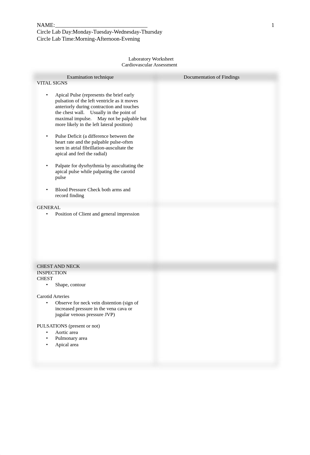 Cardiovascular Assessment Lab Worksheet .pdf_daihzmzk4se_page1