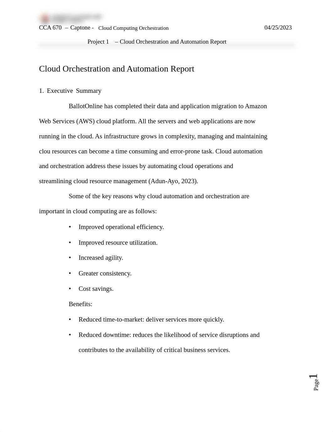 Project 1 - Cloud Orchestration and Automation Report.pdf_daim27znitq_page1