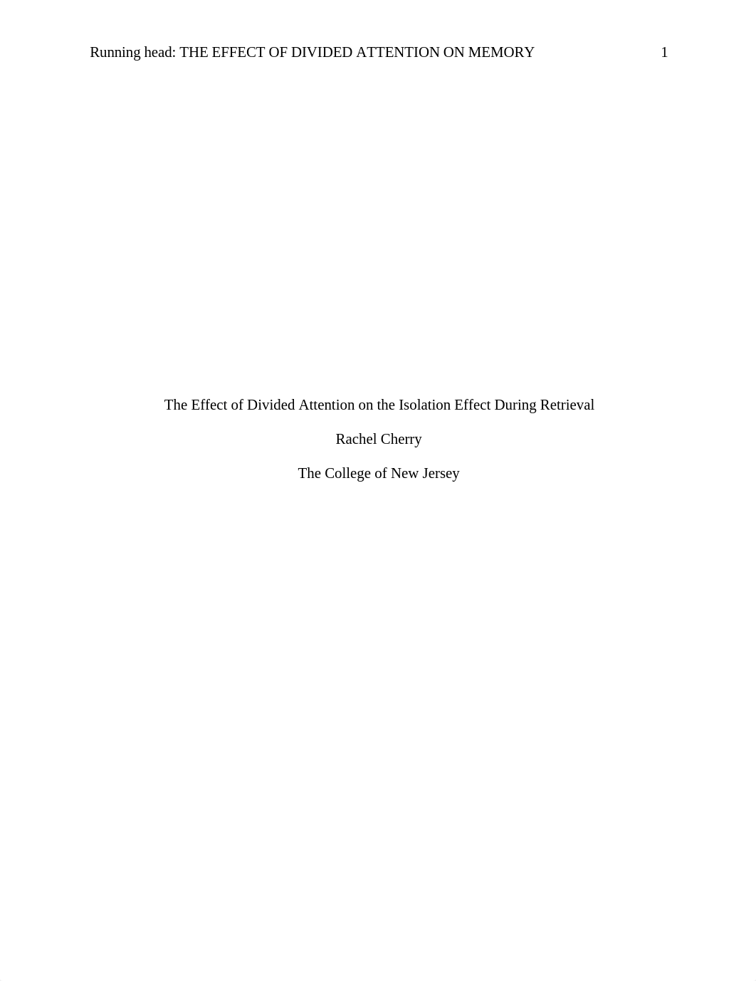 The Effect of Divided Attention on the Isolation Effect During Retrieval.docx_daj3308kn9m_page1