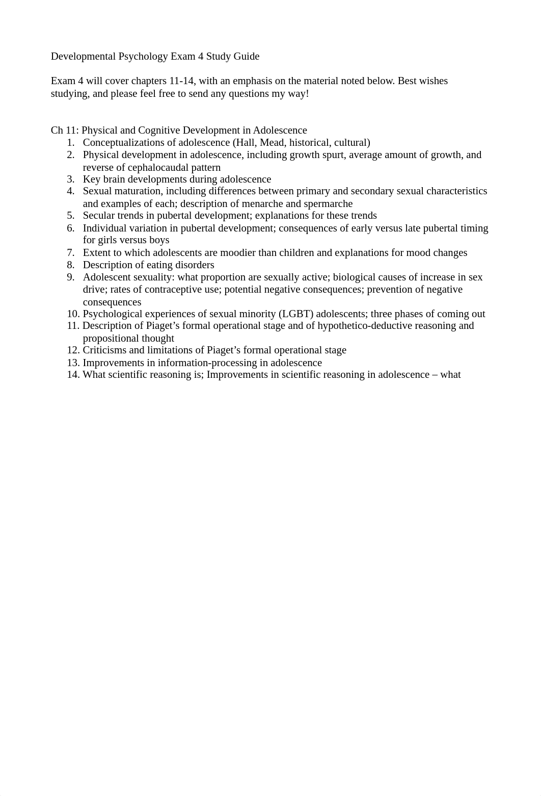 Devel Psych Exam 4 Study Guide_dajqaf32xl3_page1