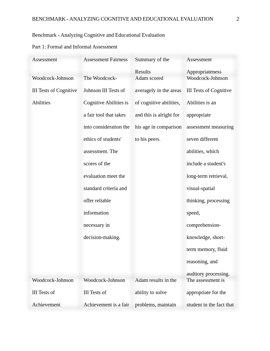 Benchmark - Analyzing Cognitive and Educational Evaluation.docx_dakbhfhfu6m_page2