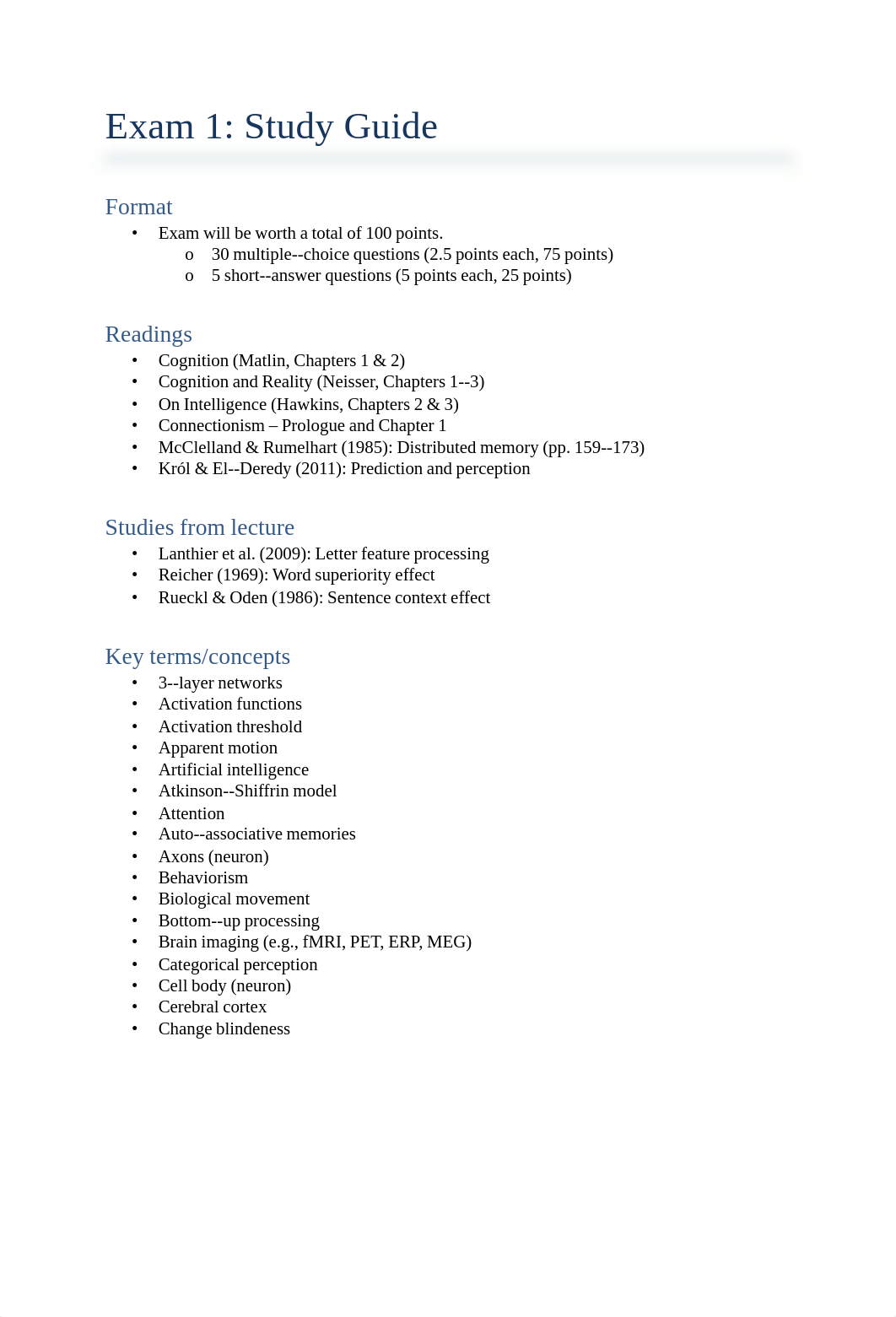 Exam 1 study guide Cognitive_dakeitxmv7t_page1