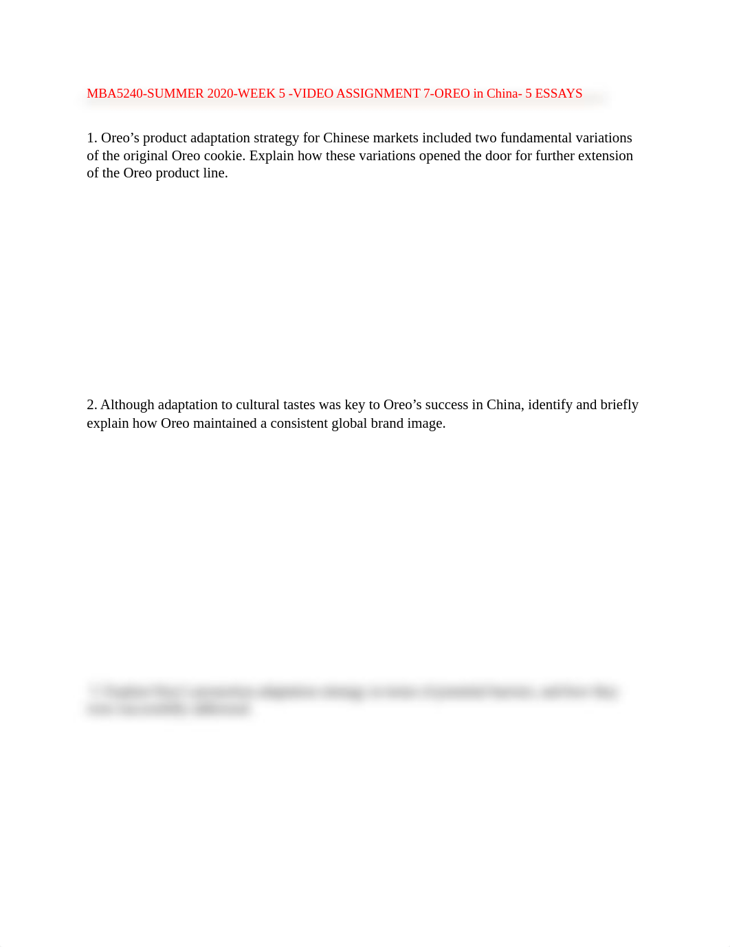 UTF-8''MBA5240-SUMMER%202020-%20WEEK%205--VIDEO%20ASSIGNMENT-%20GLOBAL%20MARKETING%20STRATEGY%20Oreo_dakhjun38d2_page1