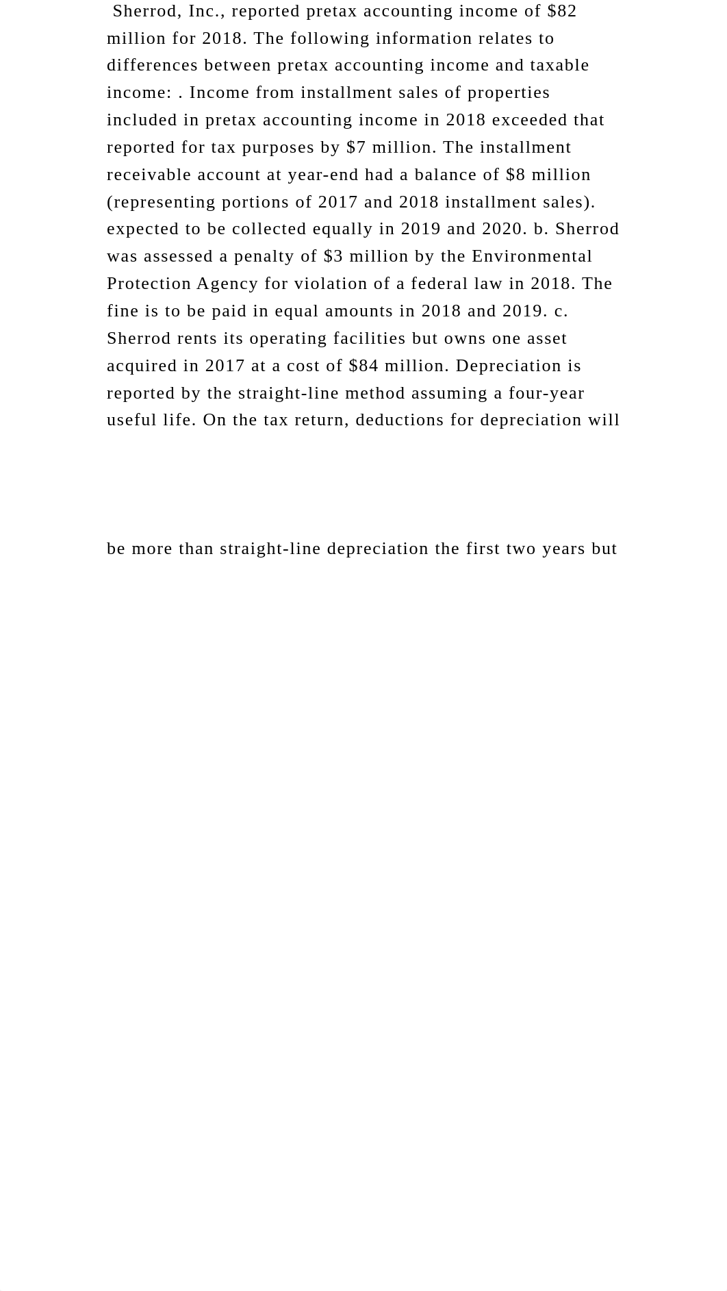 Sherrod, Inc., reported pretax accounting income of $82 million for 2.docx_dal4zufti6x_page2