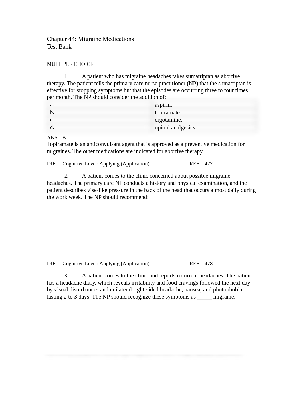 Quizz2. Pharmaco 44. Migraine.  .pdf_dalc1yas1gh_page1