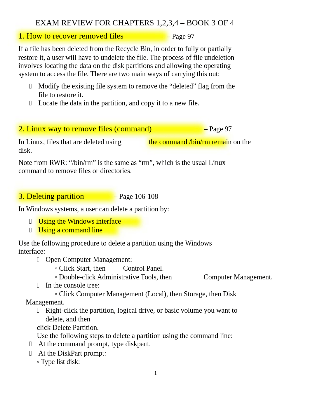 EXAM REVIEW FOR CHAPTERS 1,2,3,4 - BOOK 3 OF 4.docx_dalq53d6xju_page1