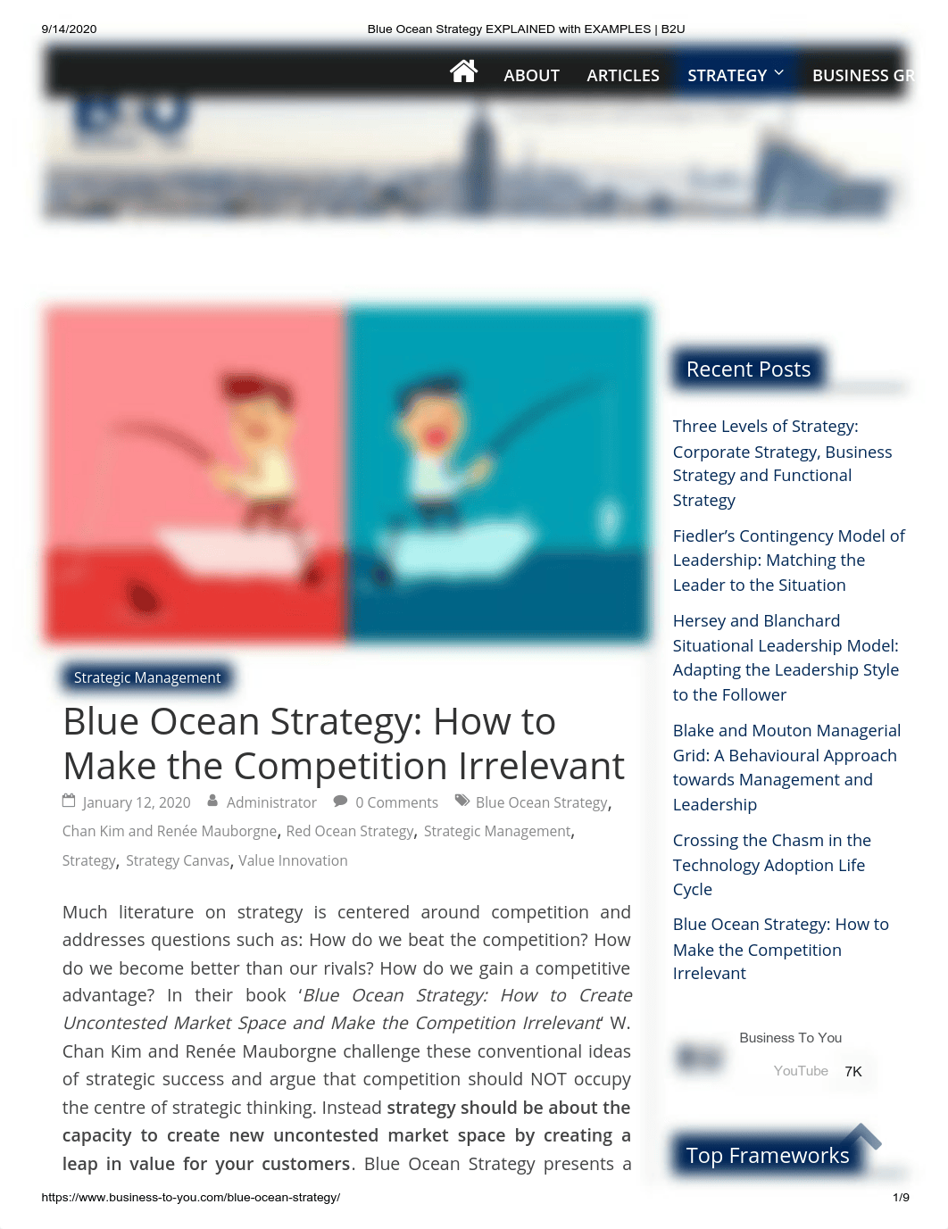 Blue Ocean Strategy EXPLAINED with EXAMPLES _ B2U.pdf_dals7fke333_page1