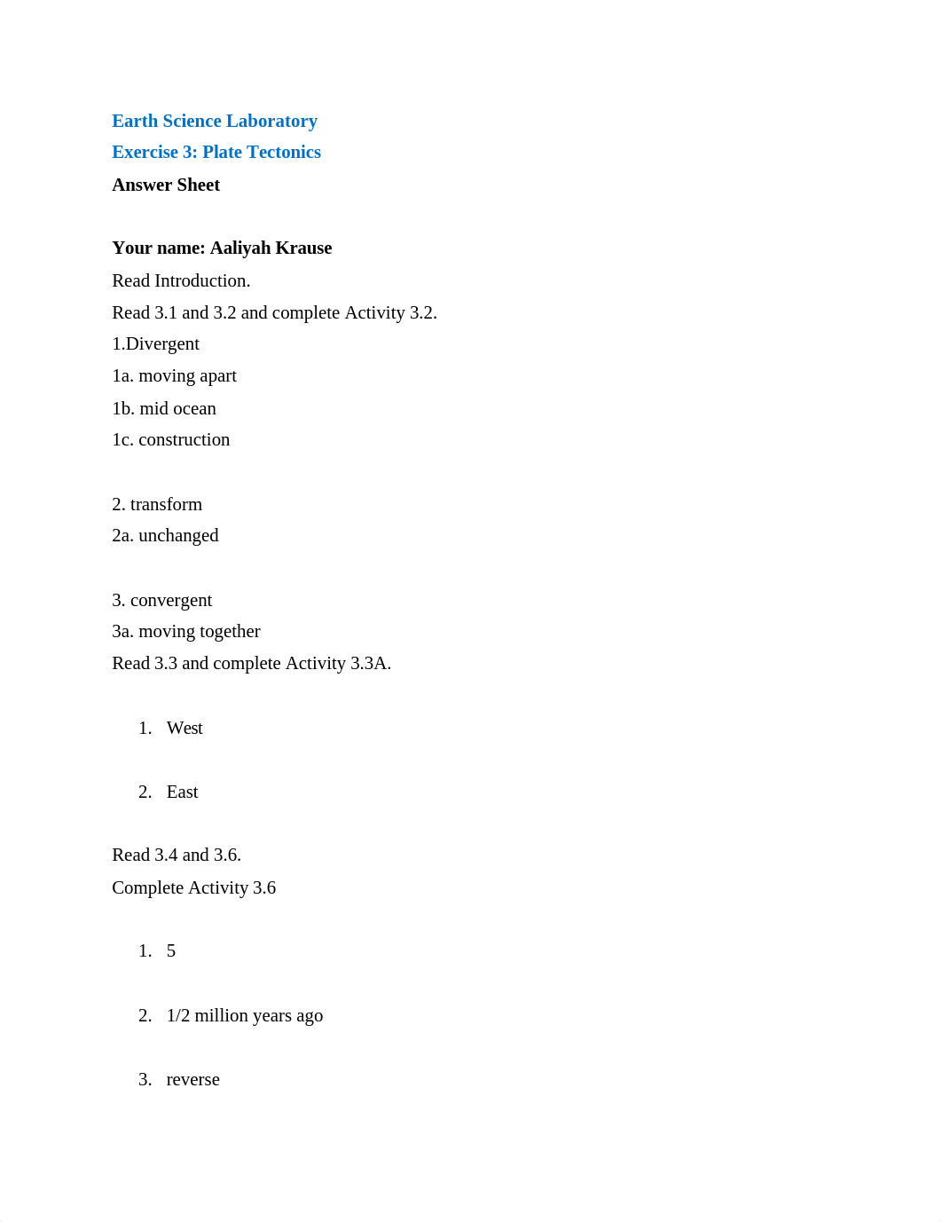 Exercise 3 Plate Tectonics Answer Sheet 9th ed.doc_dalyewgua6r_page1