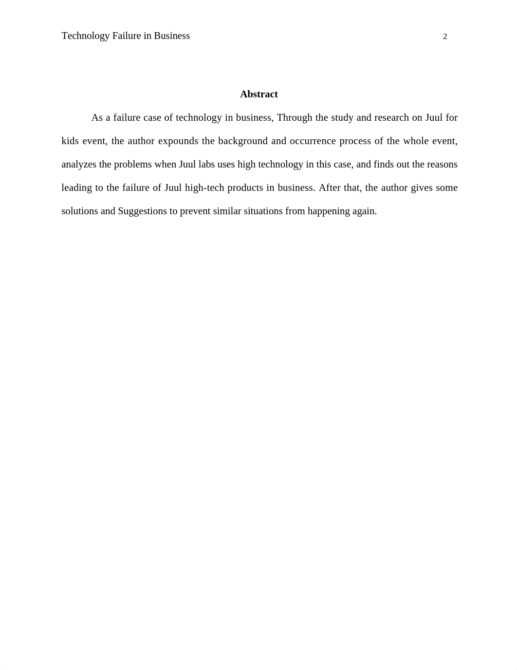 Case Analysis - Technology Failure in Business. Zhenyu Dang MBA 520.docx_dam1fisvpgw_page2