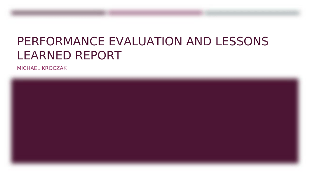 Performance Evaluation and Lessons Learned Report.pptx_damiohl012w_page1