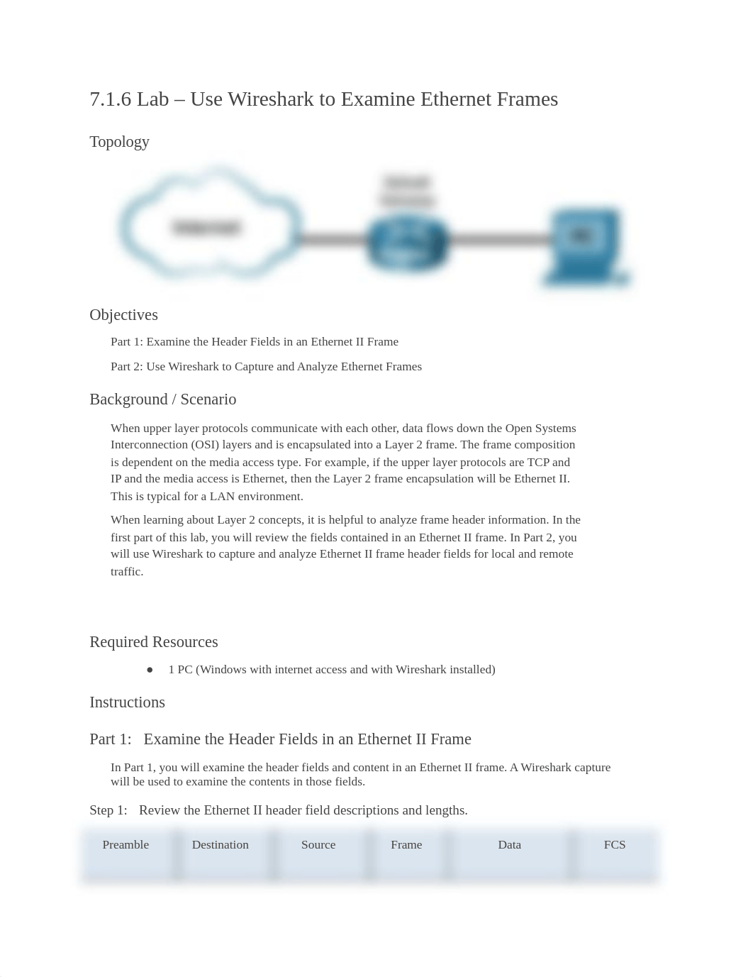 7.1.6 Lab Use WireShark to examine Ethernet Frames.docx_damix4n8uq3_page1