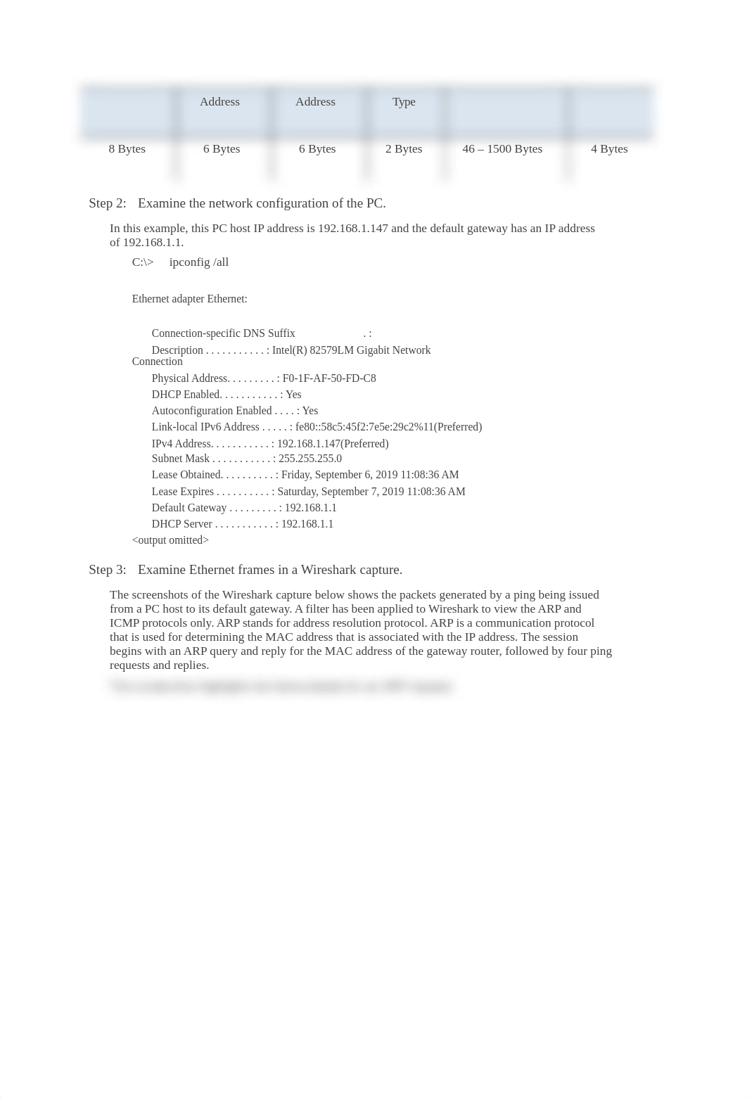 7.1.6 Lab Use WireShark to examine Ethernet Frames.docx_damix4n8uq3_page2