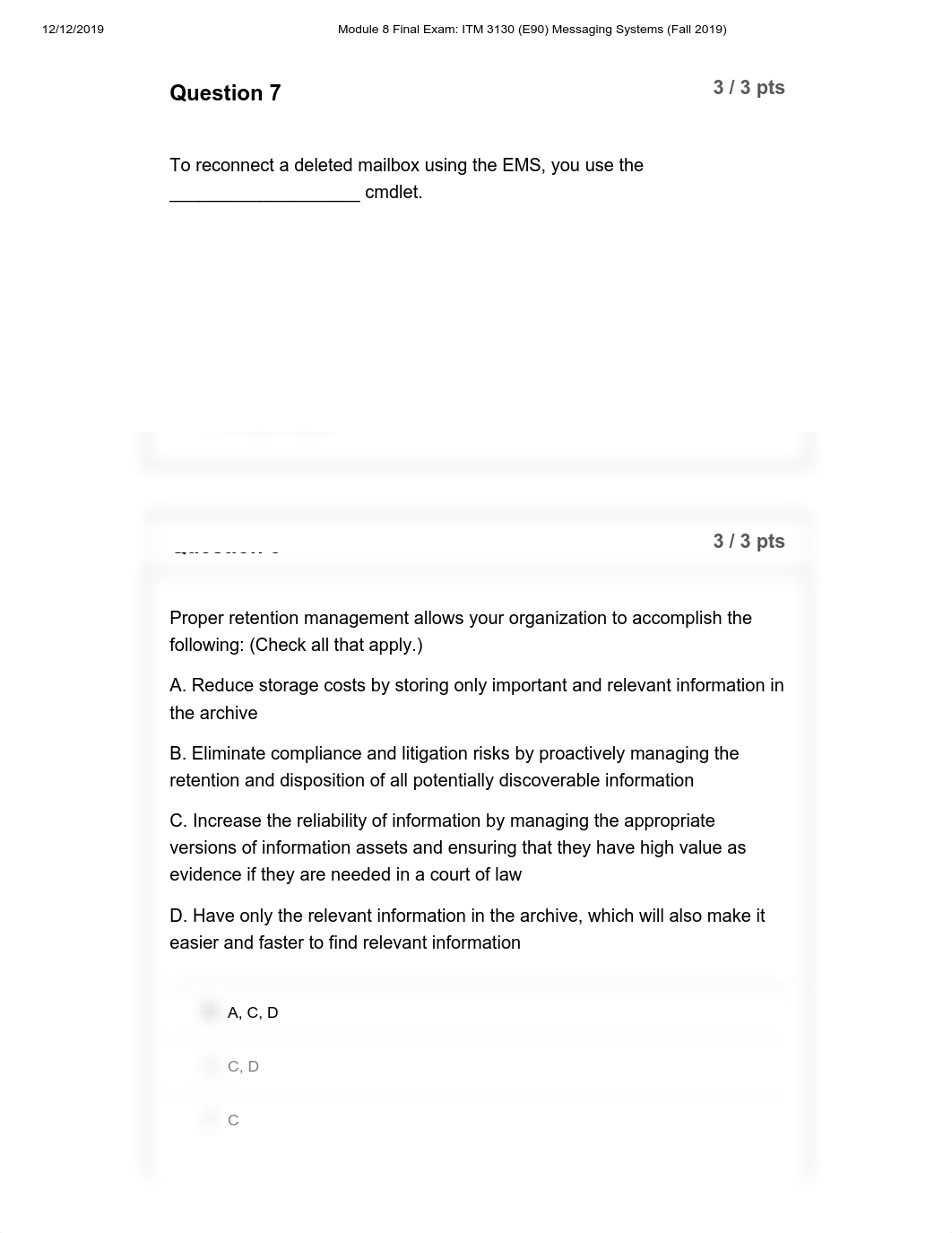 Module 8 Final Exam: ITM 3130 (E90) Messaging Systems (Fall 2019).pdf_damwgdsm4jl_page4