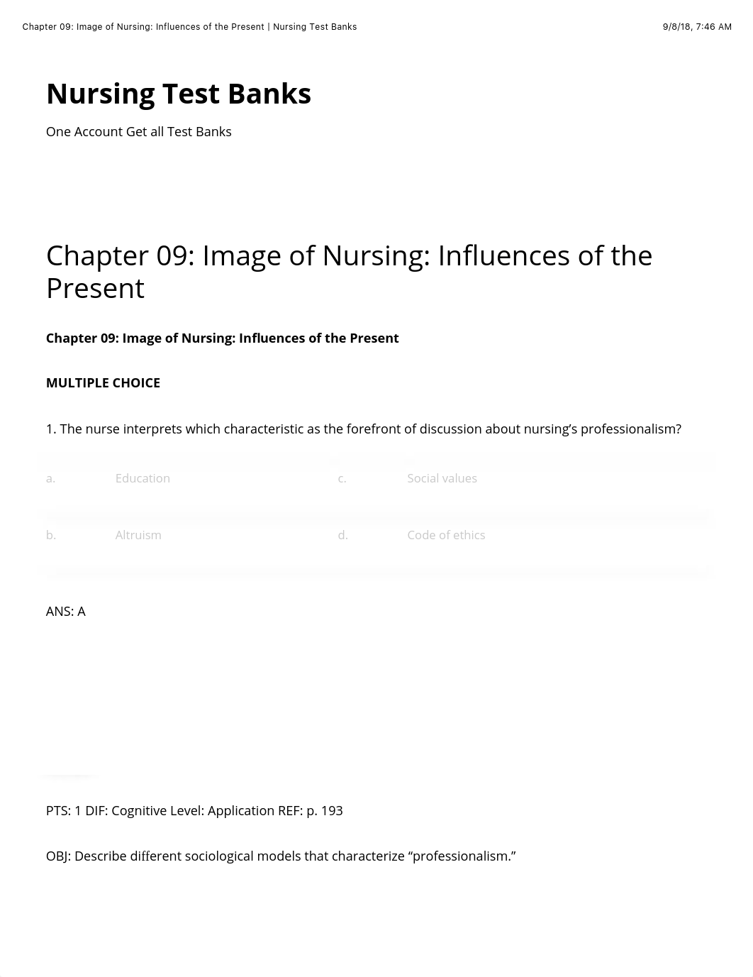 Chapter 09: Image of Nursing: Influences of the Present | Nursing Test Banks.pdf_dan3gwoyisc_page1