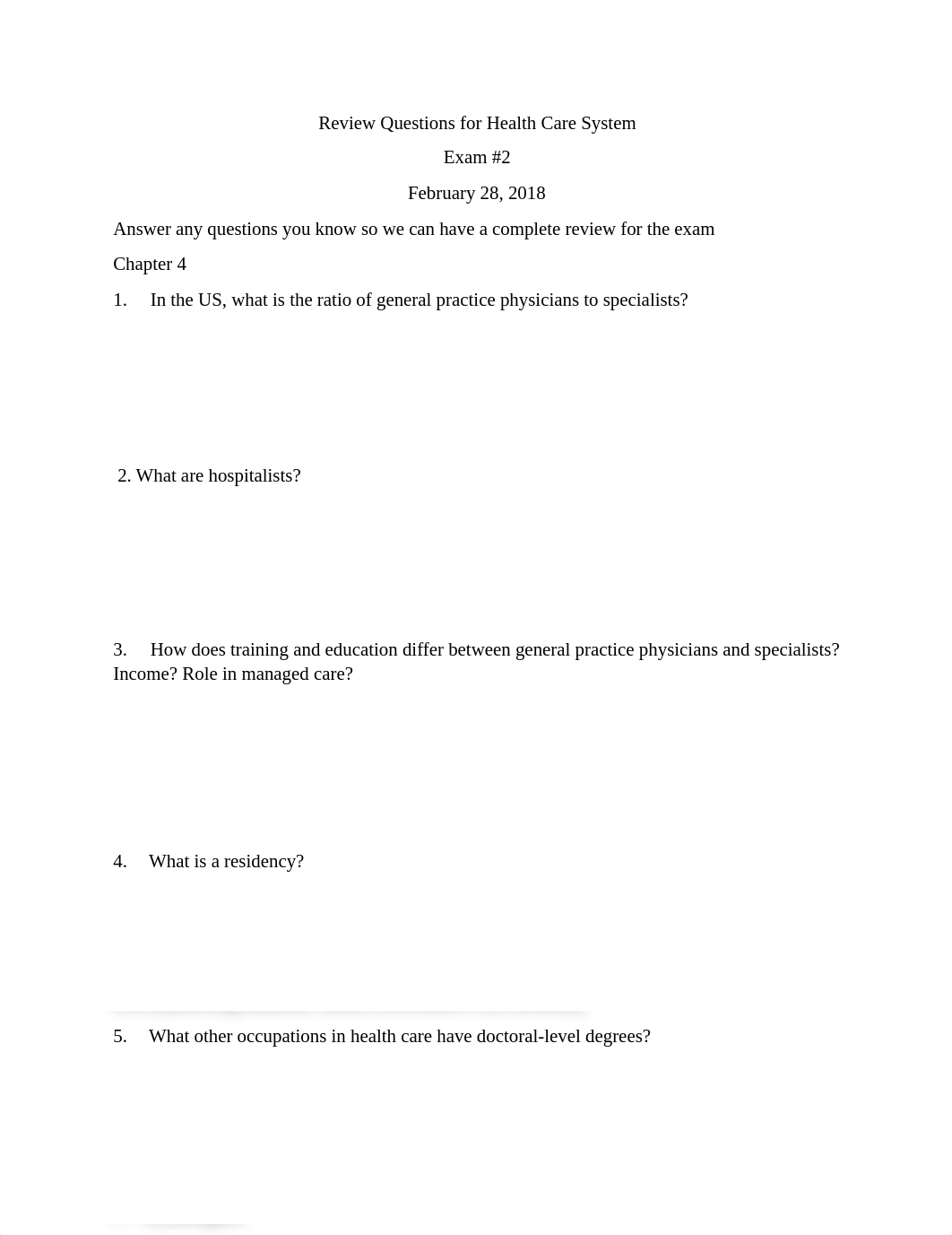 Review Questions for Health Care System Exam #2 (1).docx_dan5ltooelk_page1