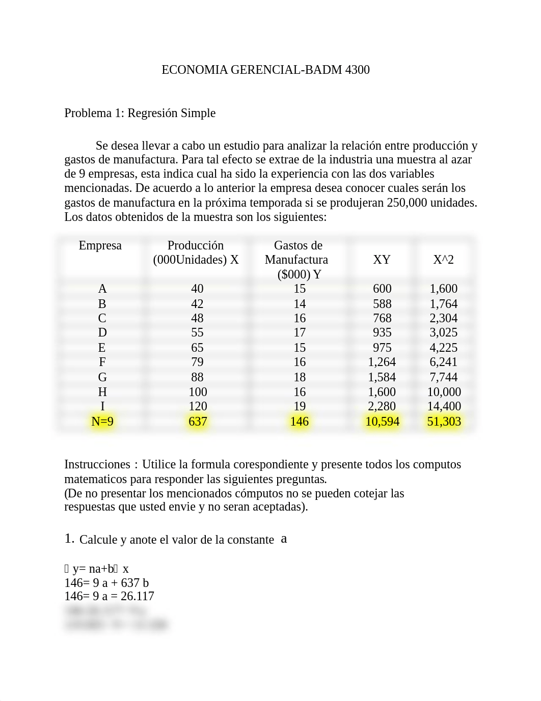 TAREA Problema 1 Regresión Simple ECONOMIA GERENCIAL.docx_danchsrhx61_page1