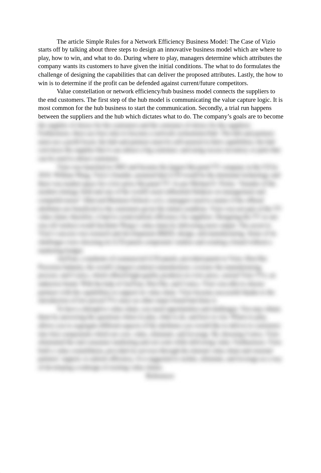 Discussion 2 - Simple Rules for a Network Efficiency Business Model_ The Case of Vizio.docx_dao2poe8nqj_page1