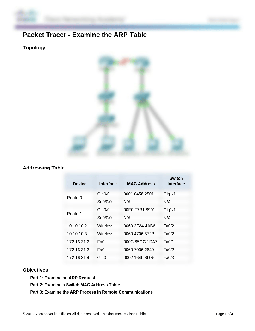 5.2.1.7 Packet Tracer - Examine the ARP Table Instructions_dao5ymkjq2b_page1