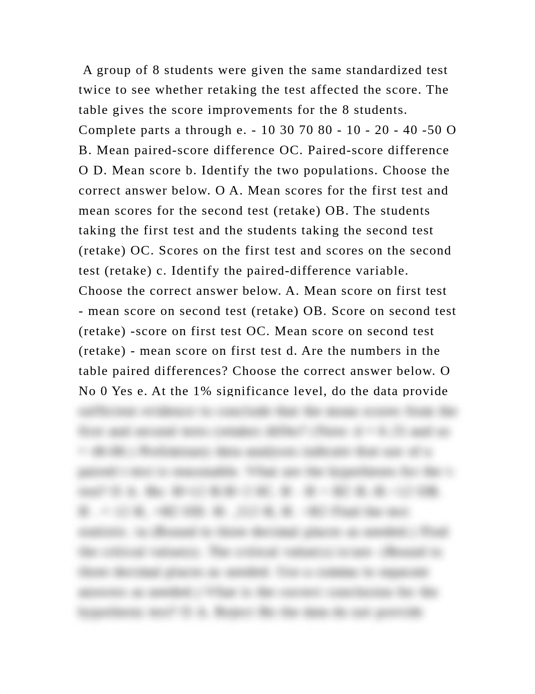 A group of 8 students were given the same standardized test twice to .docx_daobjjn7zmi_page2