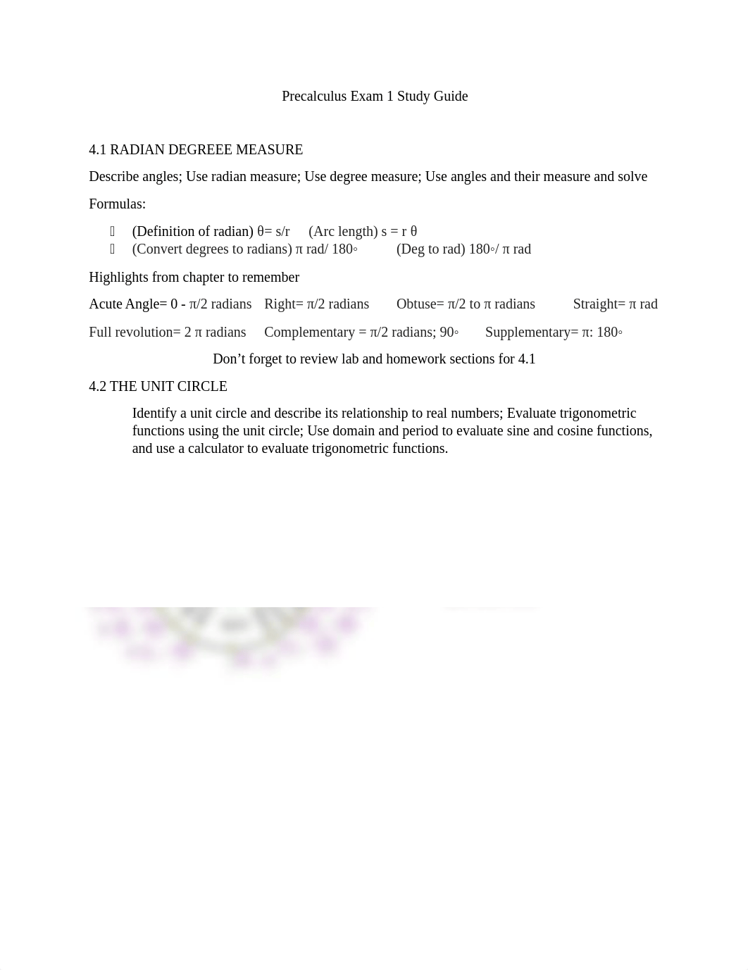 PreCalculus Exam 1 Study Guide.docx_daontyqypb5_page1