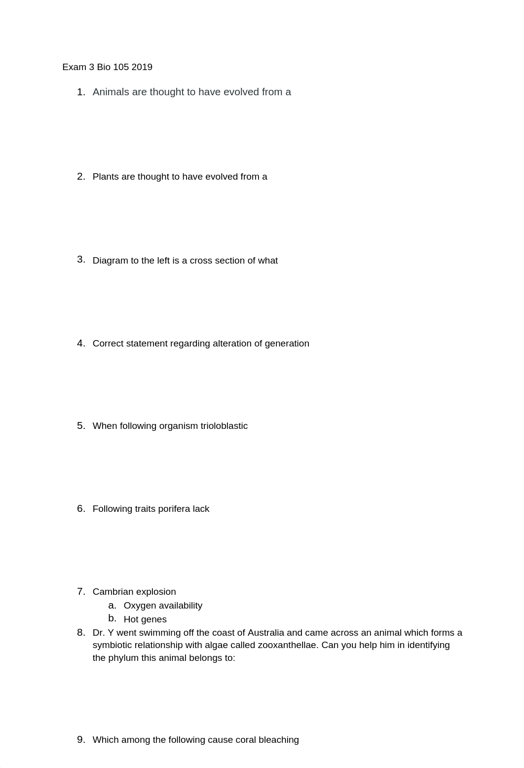 Exam 3 Bio 105_daoq9cm6xqb_page1