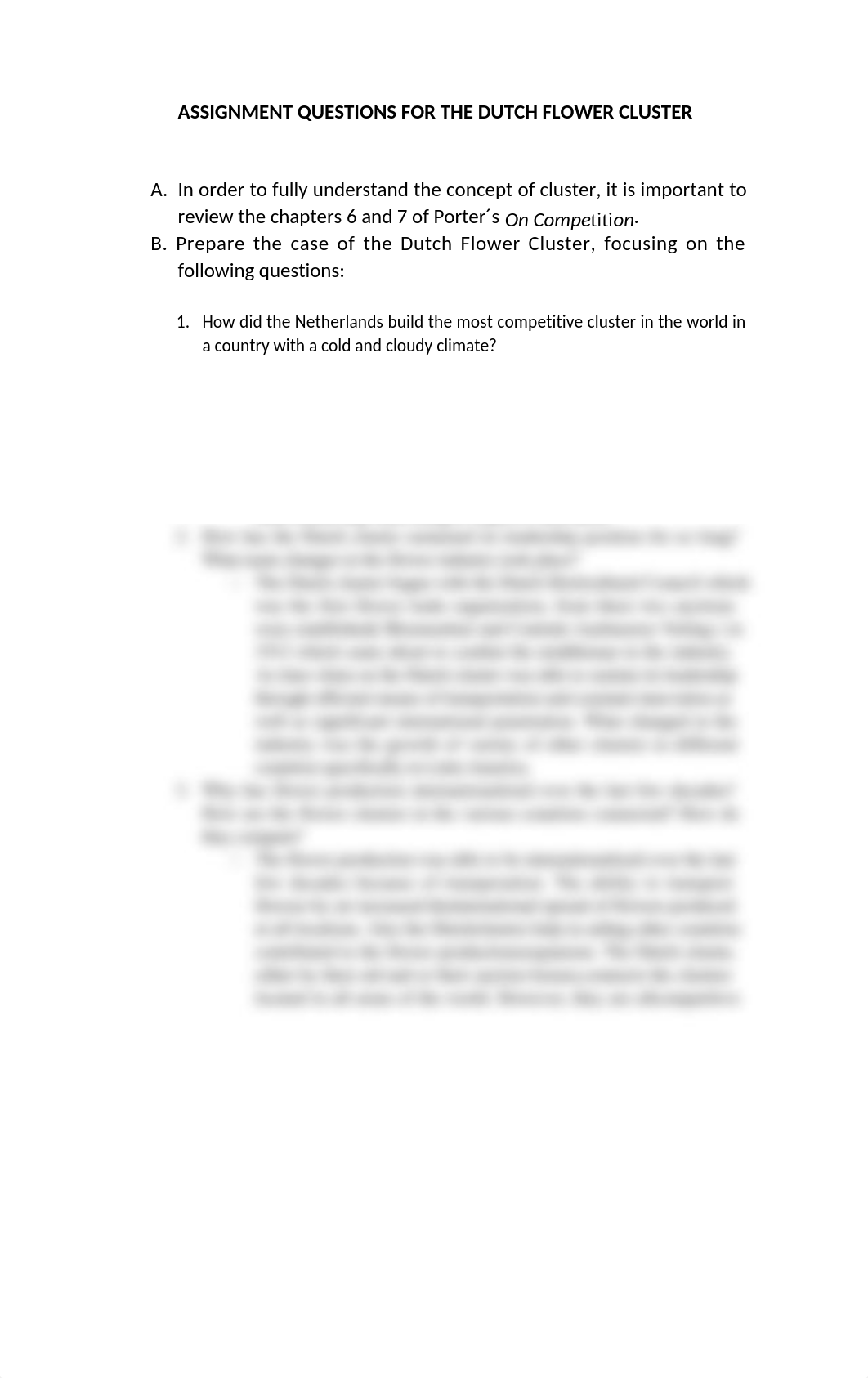 Assgnment questions Dutch Flower Cluster EBM 2020. Gabriel Tarrau.docx_daorglrfavp_page1