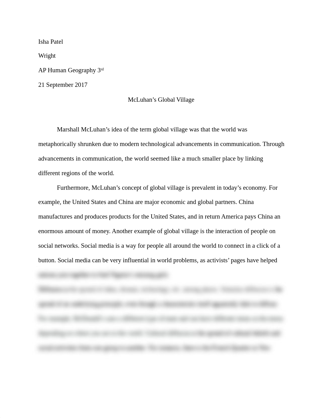 Global Village Essay.docx_daowvvq8dj2_page1