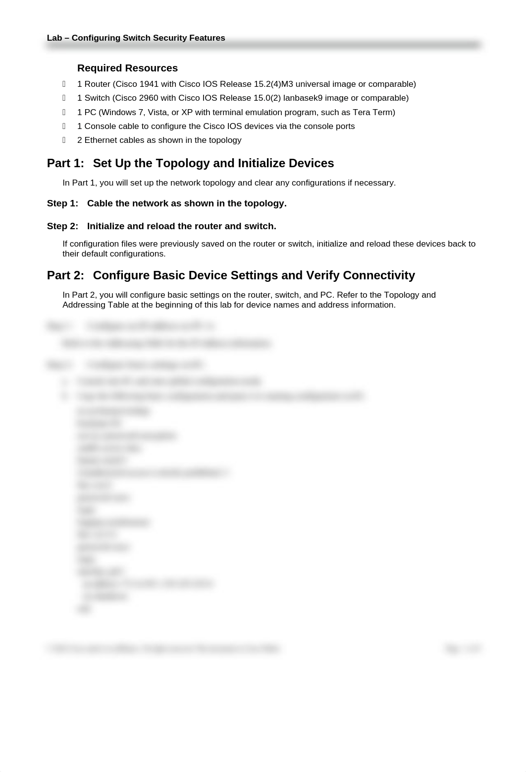 5.2.2.9 Lab - Configuring Switch Security Features.docx_dap0ti2m154_page2