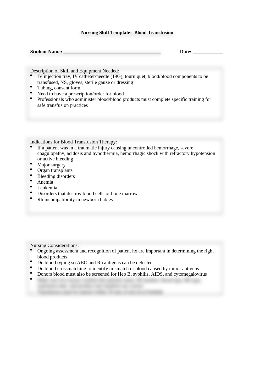 Nursing Skill Template for Blood Transfusions.docx_dap1oser0vh_page1