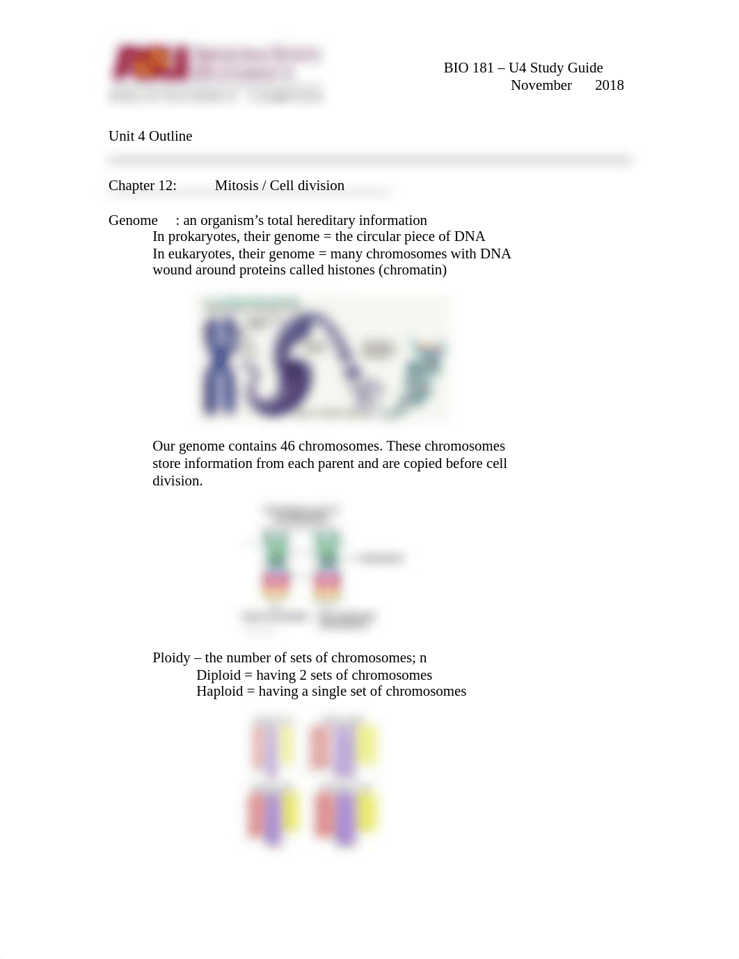 BIO 181 - Arizona State University - BIO 181 - Fall 2018 - U4 outline.doc.docx_dap2ud7hoo0_page1