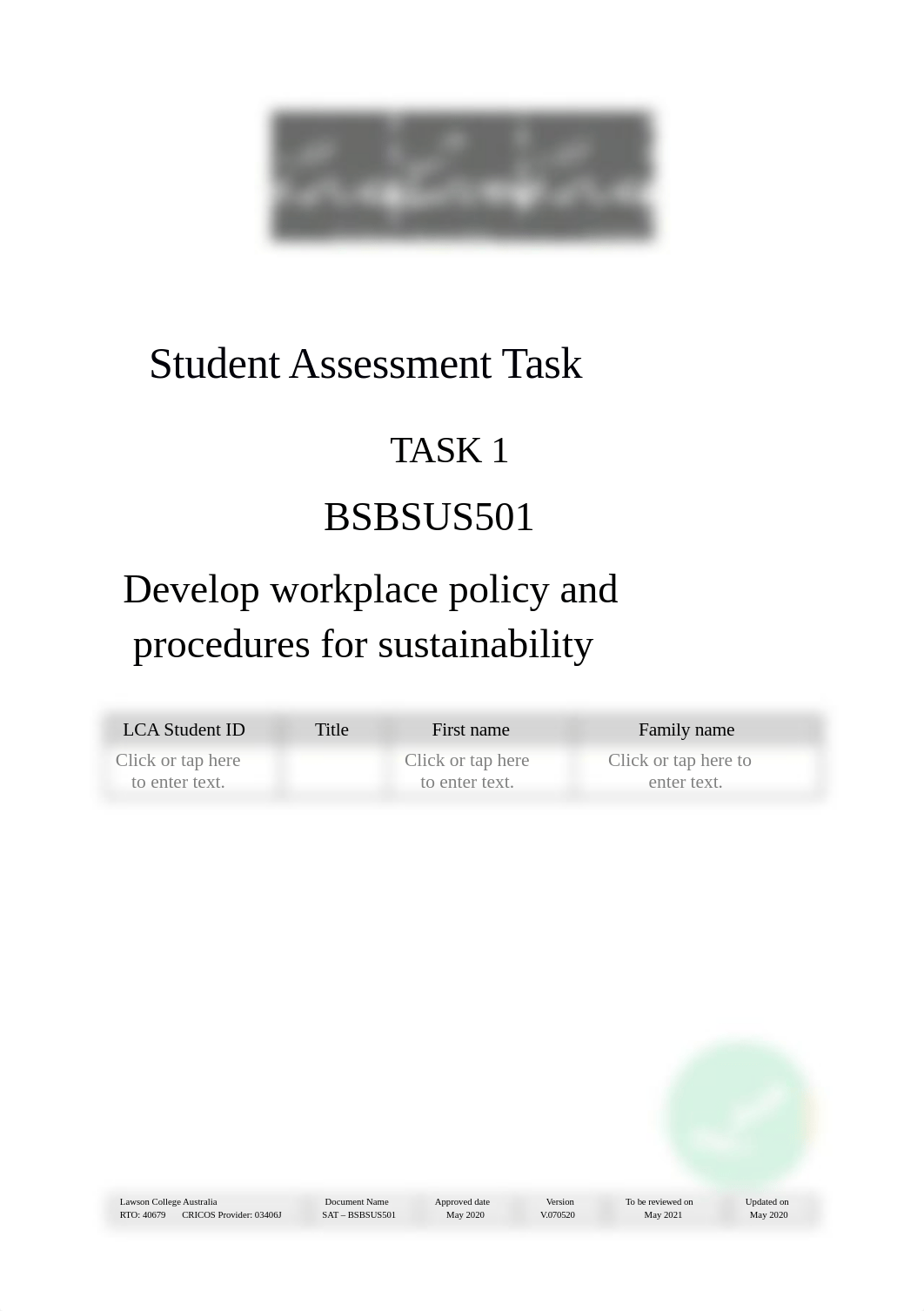 BSBSUS501 Student Assessment Task - Task 1.docx_dap4tnq56b8_page1