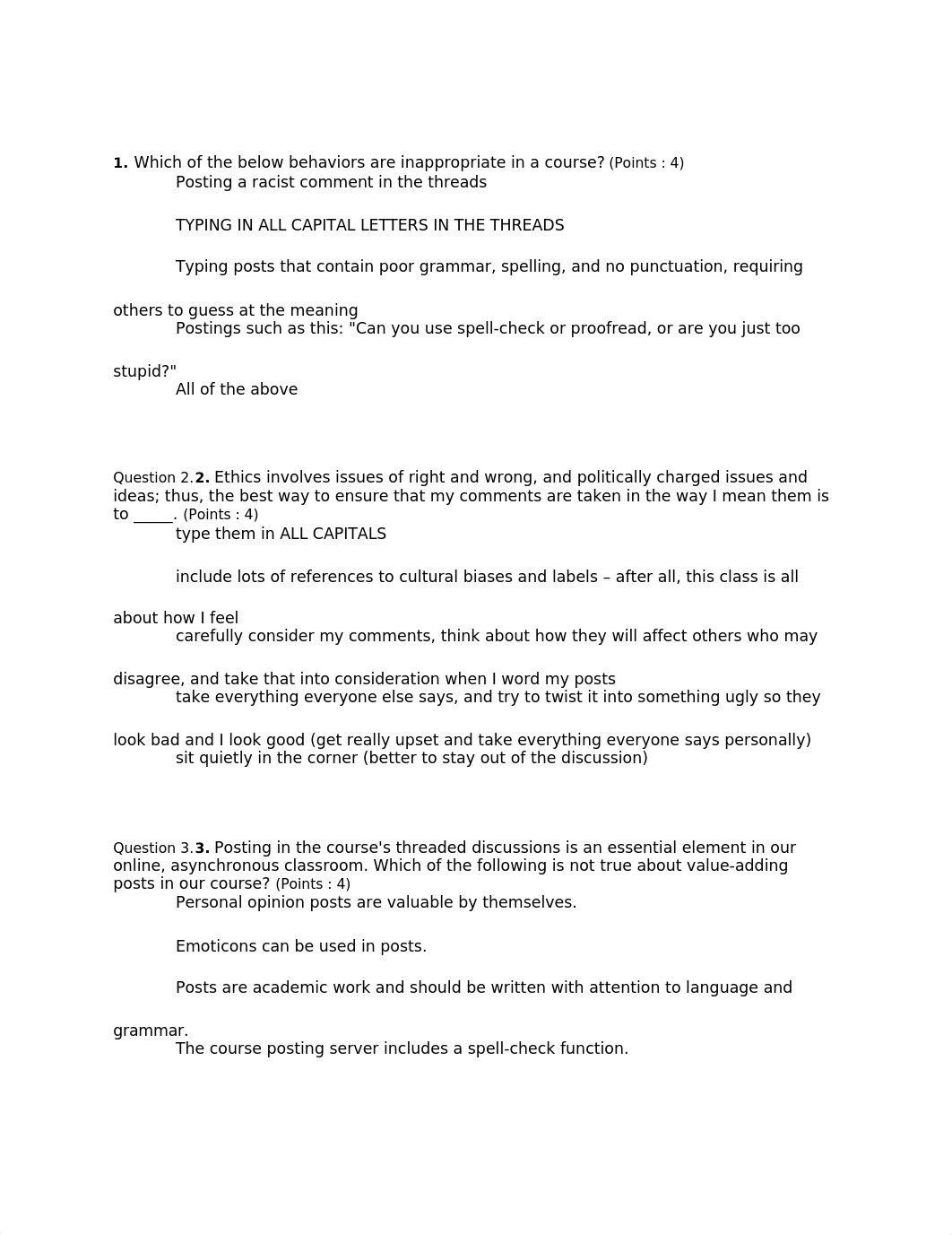 ETHC-445 Week 1 Quiz w Ans_Spring2016_dapl3wabi93_page1