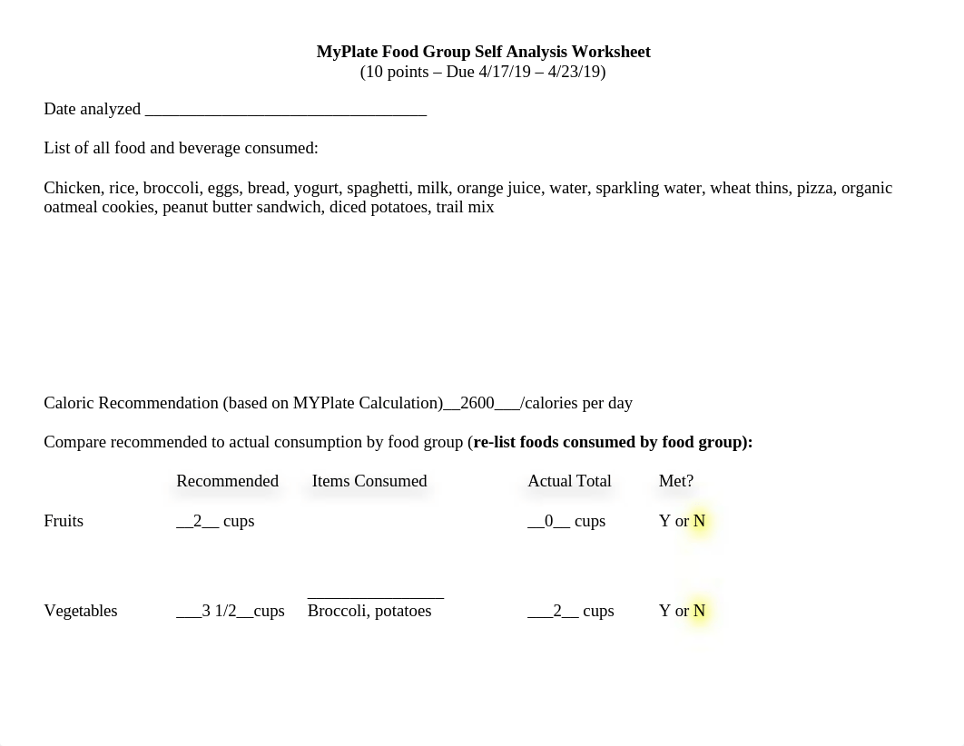 MyPlate Food Group Self Analysis Worksheet - Due 10-3-18-1-1.doc_dapvvh40ld4_page1