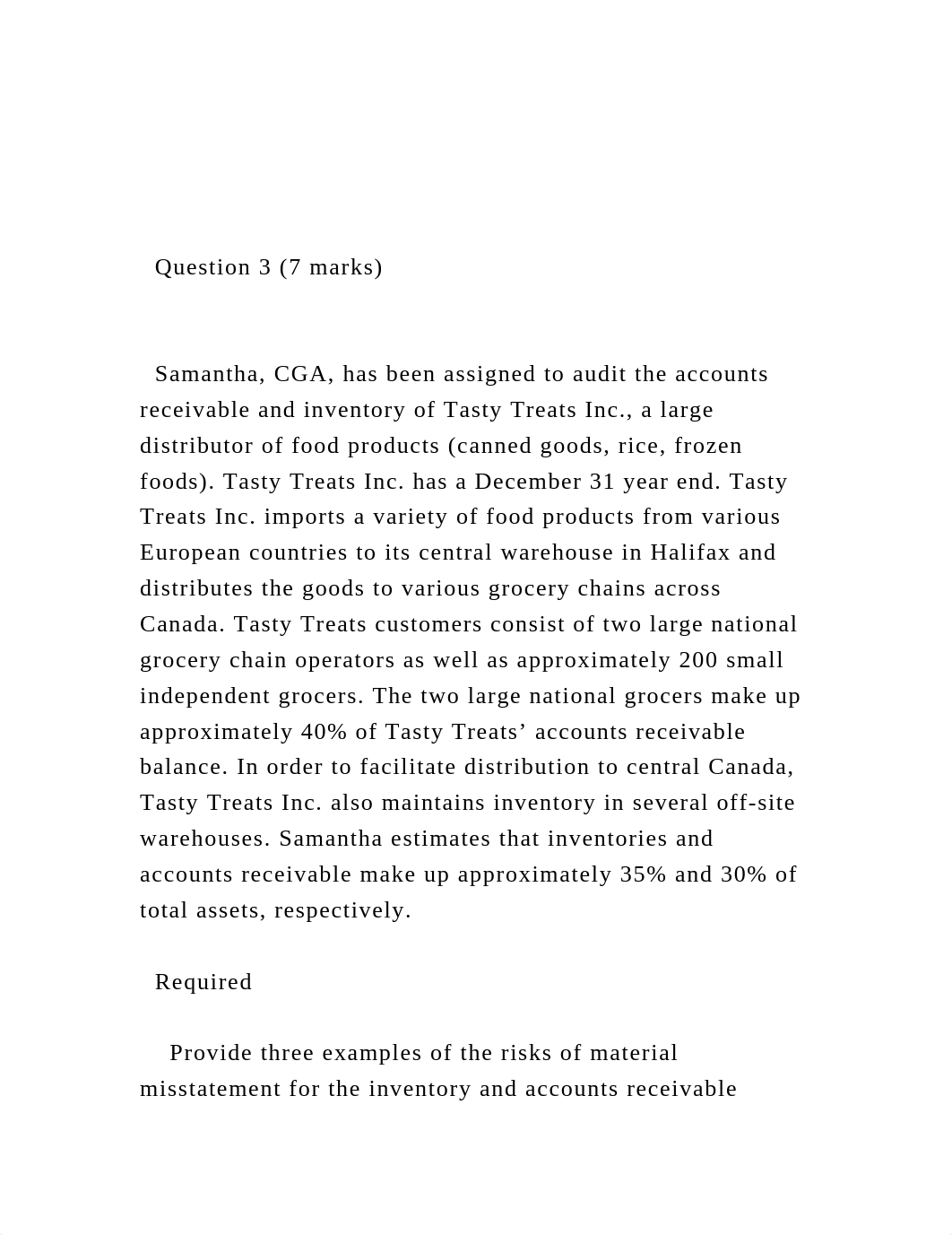 Question 3 (7 marks)   Samantha, CGA, has been assigned t.docx_dapz6a6d8h3_page2