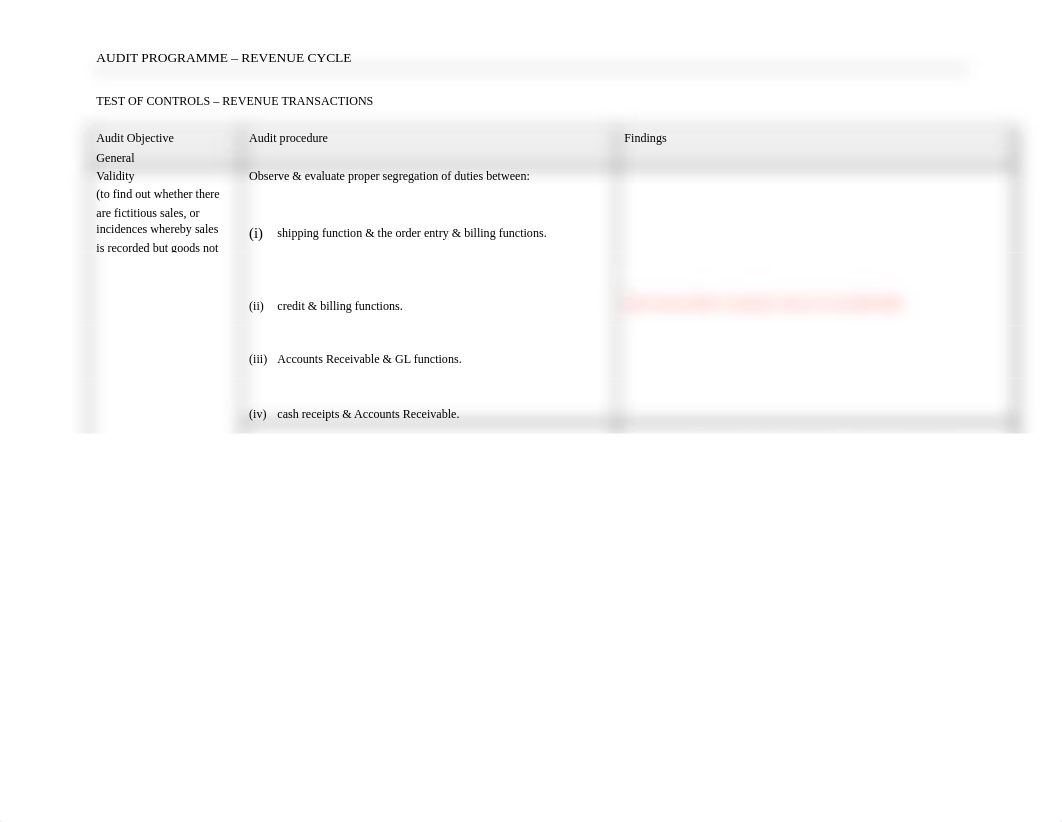 RevenueCycle-Audit Program(Answers)_daq06udel74_page1